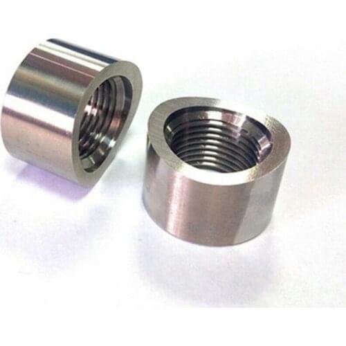 2Pcs M18*1.5 26mm Car Oxygen Sensor Nut Bung Adapter Extender Spacer Joints Converter Stainless Steel For Decat /Hydrogen