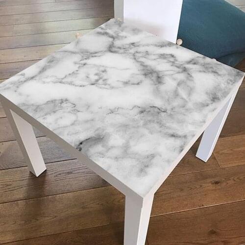 55*55CM DIY Waterproof PVC Imitation Gray Marble Sticker Removable Table Wallpaper Self-adhesive Home Decoration Accessories