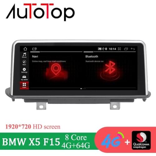 AUTOTOP 1920*720P Android Car Radio for BMW X5 F15 X6 F16 2014-2017 NBT System Multimedia Qualcomn Snapdragon Wireless Carplay