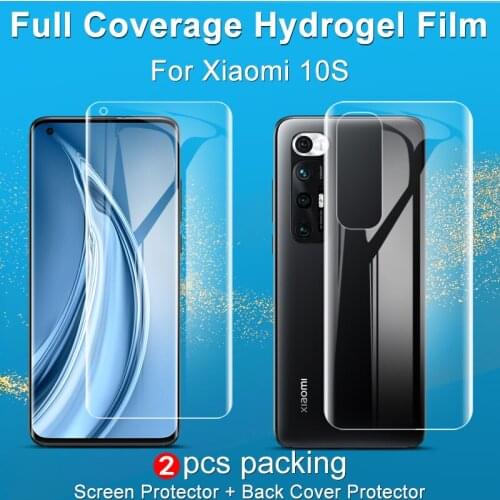 IMAK For Xiaomi MI 10S Hydrogel III Screen Protector 2PCS Soft Full Coverage Front Or Back HD Protective Film For Xiaomi MI 10S