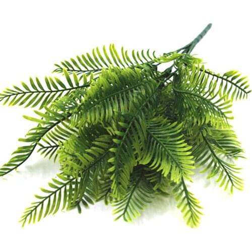 Simulation plastic Persian grass Artificial plants plastic Persian grass fern flower wedding decoration fake flowers green ferns