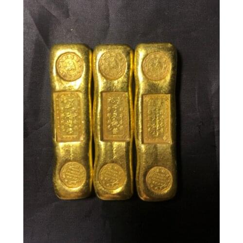 1PC Chinese Exquisite Antique Coins Gold Ingot Souvenir Home Decoration Gifts 25