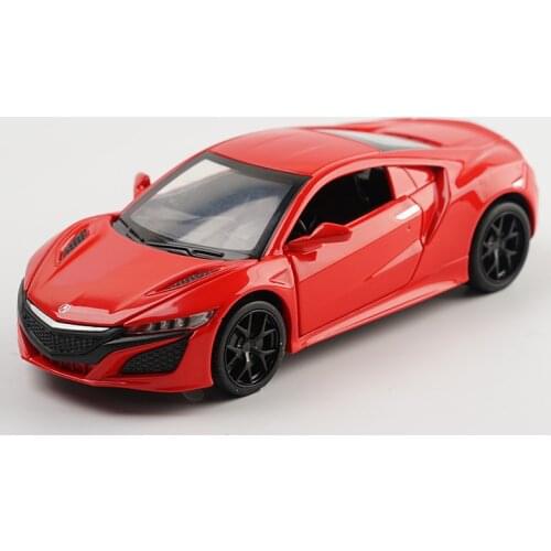 1/32 Acura NSX Sports Car Model Diecast & Toys Vehicles Collections Metal Childrens Toy Car Sound Light Pull Back Car for Boys