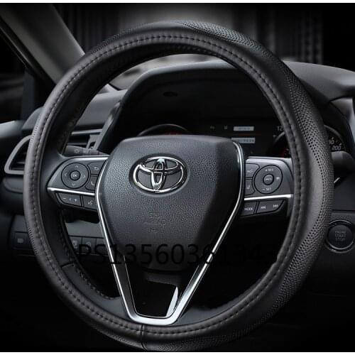 For Toyota corolla Weilanda RAV4 Camry Avalon steering wheel cover leather car grip cover