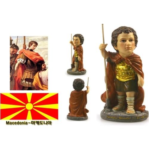 Macedonian Alexander The Great Creative Resin Crafts World Celebrity Statue Tourism Souvenir Gifts Collection Home Decortion