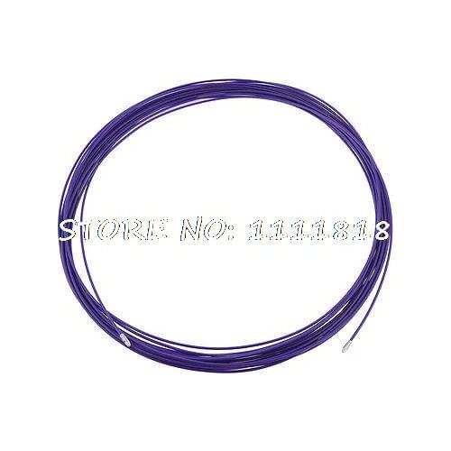 30m x 3.5mm Purple Plastic Coated Metal Flexible Fish Tape Wire Cables Puller