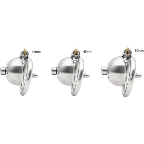 Stainless Steel Male Chastity Device Belt Super Small Short Cage Ring Lock Metal