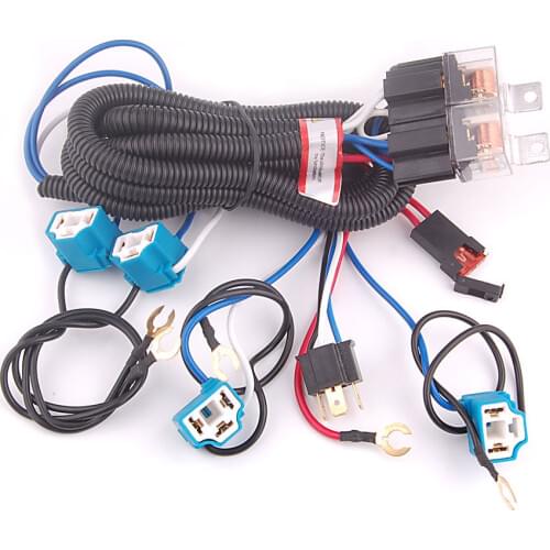 BBQ@FUKA 4 Headlamps Light Bulb Fix Dim Light Ceramic H4 Headlight Harness Fit For LeSabre DeVille Brougham Electra Car-Styling