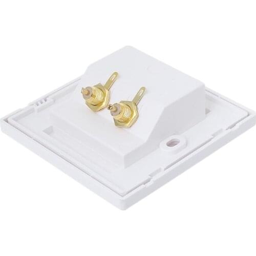 RCA Wall Socket Audio Panel Speaker Junction Box Lotus Power Outlet