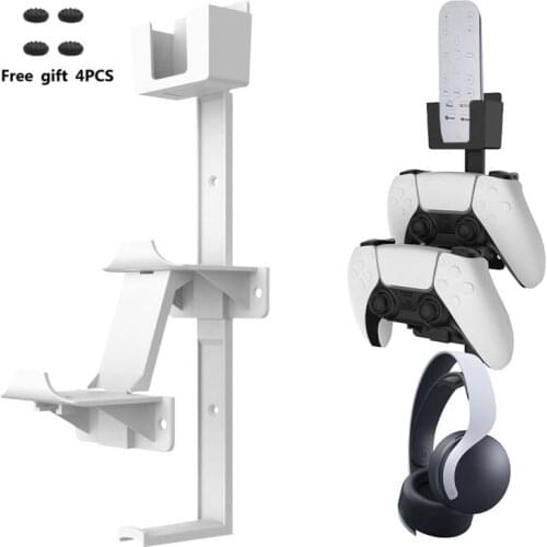 Controller & Headphone Wall Mount Holder Bracket Hanger Remote Control Storage Stand for Xbox ONE Series X PS5 PS4 NS Switch