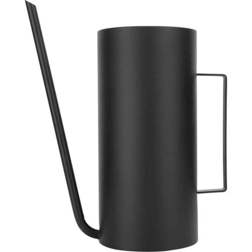 Stainless Steel Watering Pot Long Spout Flower Plant Watering Can Pot for Patio Garden Lawn Gold Black 1.5L Home Plant Pot