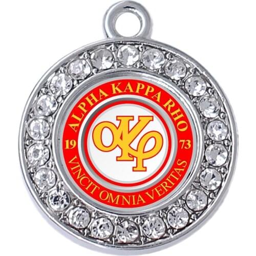 New fashion university greek letter society AKR International Humanitarian Service Fraternity symbol sticker charm pendant
