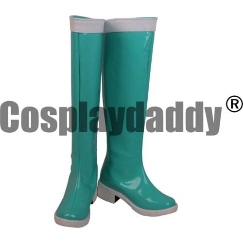 Princess Rosalina Shoes Cosplay Mario Kart Rosalina Green Shoes Halloween Carnival Party Cosplay Shoes Boots S008