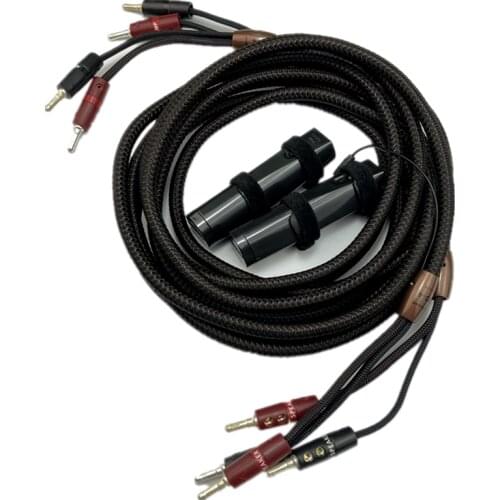 Pair Star-Quad Series GO-4 Speaker Cable with 72V DBS Hifi Audio Line