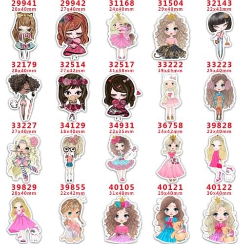 DIY Craft Supplies Sewing Accessories Cartoon Fairy Printed Planar Resins Mold 10 Pieces. PR-29941