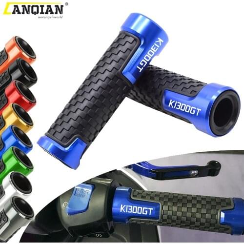 7/8" 22mm Motorcycle CNC Rubber Handlebar Grips Hand Bar Grip For BMW K1300GT K1300 K 1300 GT 2009 2010 2011 2012 2013 2014 2015