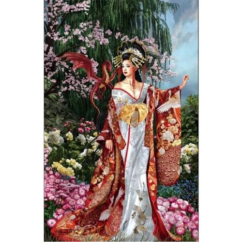RM0044 5D Diamond embroidery people diamond cross stitch square diamond painting diy diamond painting girl Chinese Ancient Woman