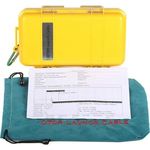 SC/UPC-SC/UPC OTDR Dead Zone Eliminator Fiber Rings Fiber Optic OTDR Launch Cable Box 0.5Km 1Km 2Km SM Single mode 1310/1550 nm