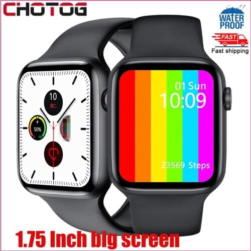 1.75 Inch Screen Smart Watch Men Women Body Temperature ECG Smartwatch Blood Pressure Waterproof Fitness Tracker Watch PK W34