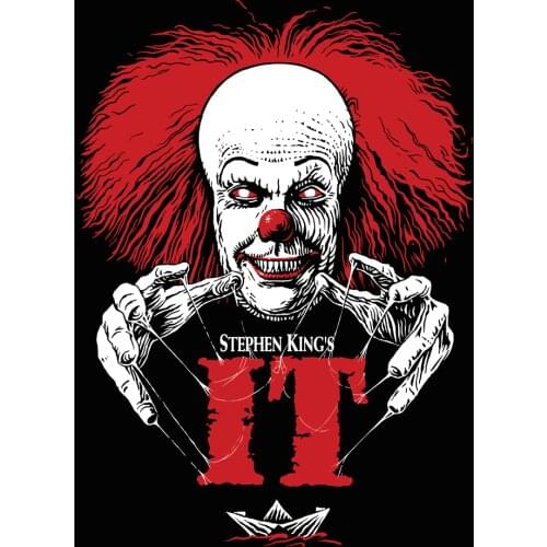 Stephen Kings It Horror Movie Film Retro Vintage Kraft Poster Decorative Wall Sticker Canvas Painting Home Decor Gift