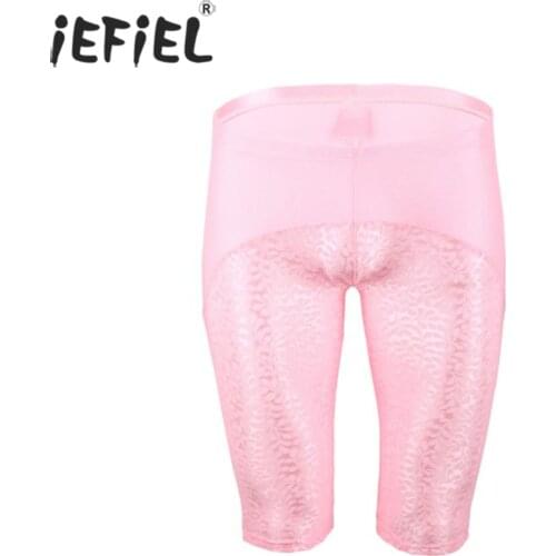 Men Sissy Patchwork Leotard Boxers Shorts Panties Male Sexy Breathable Underwear Short Leggings Briefs For Lingerie Party