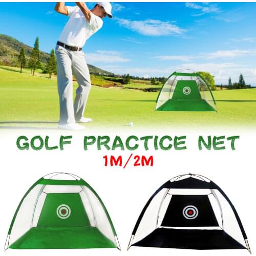 0.95m/2m Golf Hitting Net with Target Portable Golf Practice Net for Backyard Driving Chipping Golf Training Equipment