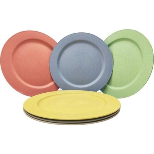 10Inch/6Pcs Dishwasher & Microwave Safe Dessert Plates, Dinner Plates - Lightweight & Unbreakable,Non-Toxin