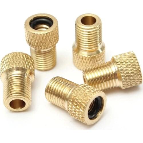 4pcs Valve Adapter Convertr Road Bicycle Pump Tube Presta To Schrader Cycle Accessories Air Inflator Valve Connectors Tools