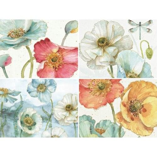 KAMY YI Flowers Plants Diamond Painting Landscape Cross Stitch 5D Diy Full Diamond Embroidered Mosaic Art Home Decoration