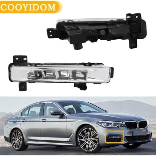 Car Front Bumper Fog Light LED DRL Fog Daytime Running Lamp For BMW 5 Series G30 G31 G38 520i 530i 540i 63177349131 63177349132