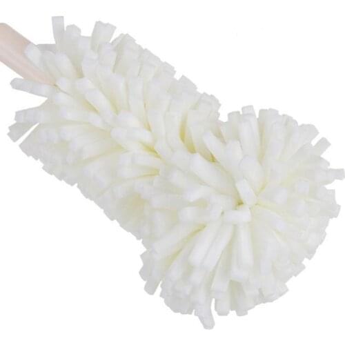 White Long Handle Cleaning Brush Sponge Creative Brushed To Household Supplies Easy Cup Brush Bottle Kitchen Glass Clean