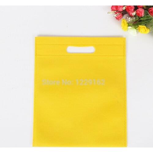 Free shipping (10pcs/lot) 35x45cm Promotional Nonwoven Gift Bags Colorful Reusable PP Non woven Shopping Bags Party Supplies