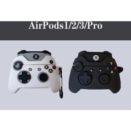 For Airpods 1 2 Pro Retro Game Console Wireless Bluetooth Earphone Case With Hook Cute 3D Gameboy Silicon Headphone Xbox Cover
