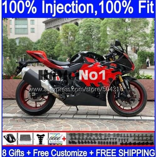 Injection OEM For SUZUKI GSXR1000 L7 L8 GSXR 1000 glossy black 2017 2018 2019 116MC.14 GSXR-1000 K17 GSX-R1000 17 18 19 Fairing