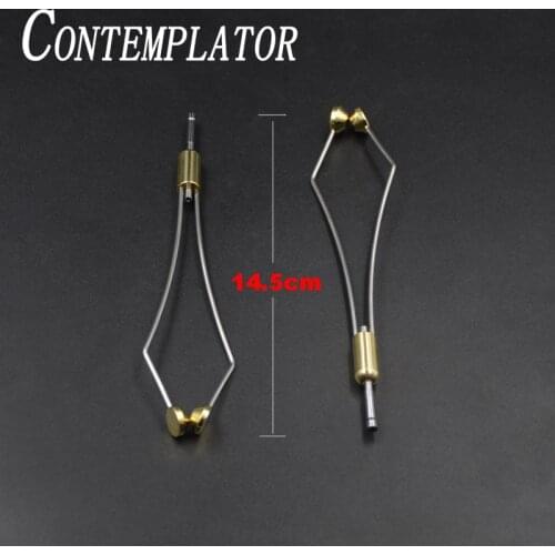 CONTEMPLATOR 1pc big size tapered feet heavy bullet head bobbin holder fly tying tool black ceramic glass tip fly fishing tool