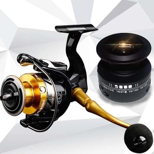 14+1BB 5.5:1 All-metal Head Gapless High Quality Fishing Boat Spinning Wheel Double Spool Fishing Reels Fishing Supplies