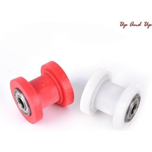 Wheel Guide Motocycle Accessories Roller Tensioner Pulley Motorbike Chain JETTING 8mm 10mm Red White 1pcs Motorcycle
