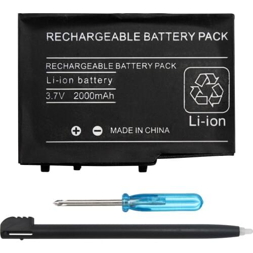 OSTENT 2000mAh Rechargeable Lithium-ion Battery + Tool + Pen Pack for Nintendo DSL NDSL