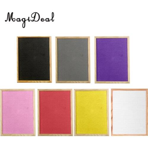 MagiDeal Large Felt Letter Board Changeable Wooden Message Board Sign, Wall Mounted