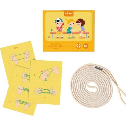 String Game Cards Set Montessori Materials Cats Cradle Kids Learning Educational Toys Children MiDeer Rope Hand Finger Game