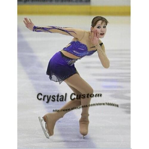 Adult Figure Skating Dresses Crystal New Brand Vogue Competition Ice Skating Dress DR3290