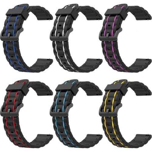 20mm Watchband Adjustable Segmented Wristband for Samsung Galaxy Watch 3 41mm 42mm/Watch Active1 2 3/Gear Sport/S2 Classic