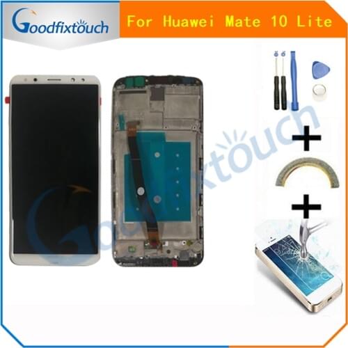 With Frame LCD Display Touch Screen Digitizer Assembly For Huawei Mate 10 Lite / Nova 2i / Maimang 6 / G10 / G10 Plus / Honor 9i