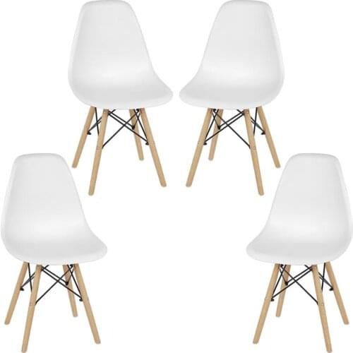 4Pcs Nordic Dining Chair Kitchen Chair For Dining Room Office Computer Chair Tea Coffee Stool For Home Study Bedroom HWC