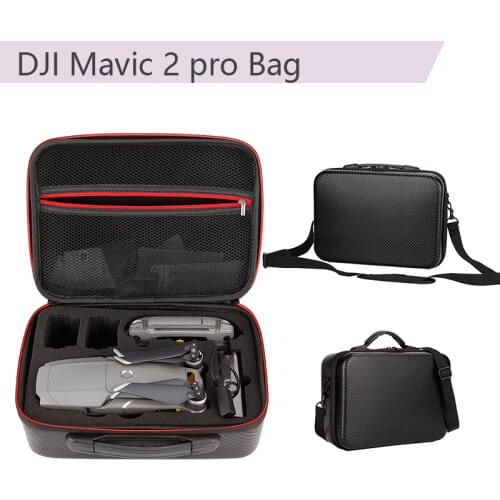 Storage Bag for DJI Mavic 2 Pro/Zoom Waterproof Handbag PU Portable Case Shoulder Box Drone Body Batteries Controller Accessory