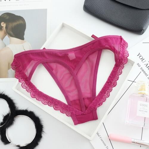 L'bellagiovanna mesh sexy women panties briefs hollow Female Thongs underwear g-strings girl lingerie heartshape bragas bow 8021