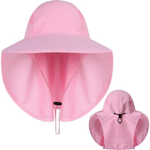 Outdoor Sunshade Beach Cap Outdoor Sport Fishing Hiking Hat UV Protection Face Neck Flap Unisex Sunscreen Hat Sports Accessories