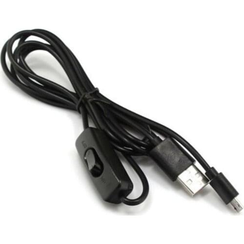 In Stock！Micro USB Cable With ON/OFF Switch Power Button 3 Generations Raspberry Pi & Phone Charging High-quality