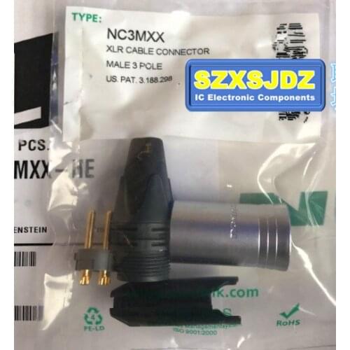 High Quality 80 pcs / lot Gold Plated 3Pin XLR Connector with 40 PCS NC3MXX & 40 PCS NC3FXX