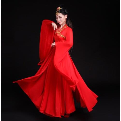 Hanfu women Chinese Style Female Red bride dress Chinese Ancient Traditional Clothes Folk Dance Costumes